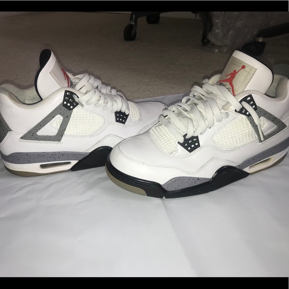 Jordan 4 Retro White Cement Men's Size 9.5 (2012) - Picture 1 of 5